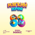 Мяч мягкий «Насекомые», 10 см, виды МИКС 4468091 - фото 2817190