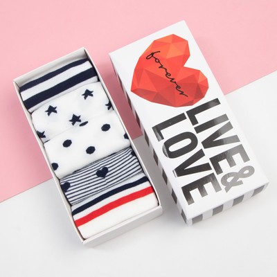 Носки женские KAFTAN Love, набор 5 пар, размер 36-39