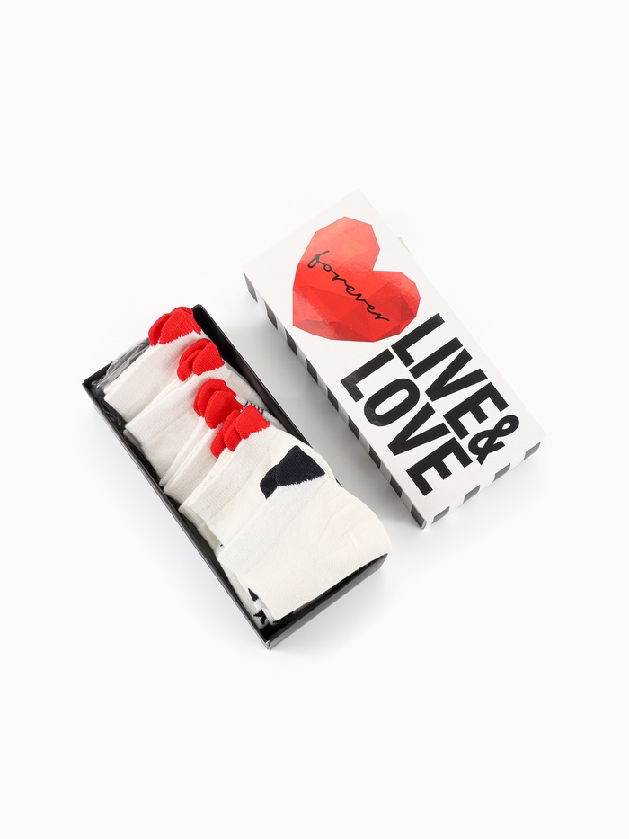 Носки женские KAFTAN Love, набор 5 пар, размер 36-39 - Фото 1