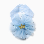 Повязка на голову Крошка Я "Цветочек", 20 см, цвет голубой - Фото 3