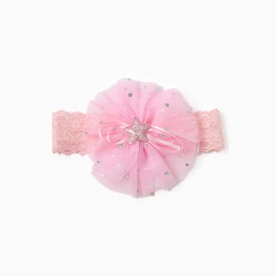 Повязка на голову для девочки «Крошка Я. Цветочек», 20 см, розовая