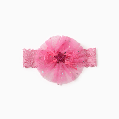 Повязка на голову для девочки «Крошка Я. Цветочек», 20 см, фуксия