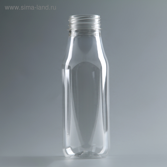 Бутылка пластиковая одноразовая молочная «Универсал», 300 мл, с широким горлышком 0,38 см, цвет прозрачный - Фото 1