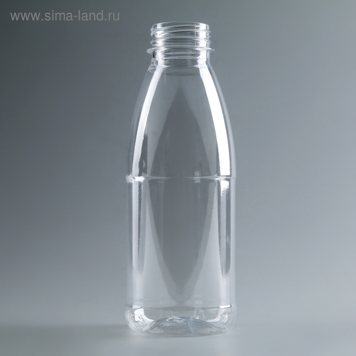 Бутылка пластиковая одноразовая молочная «Универсал», 500 мл, с широким горлышком 0,38 см, цвет прозрачный
