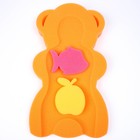 Подкладка для купания макси «Мишка», цвет желтый/оранжевый, 55х30х6см - Фото 3