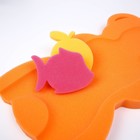 Подкладка для купания макси «Мишка», цвет желтый/оранжевый, 55х30х6см - Фото 7