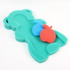Подкладка для купания макси «Мишка», цвет зеленый, 55х30х6см - Фото 2