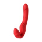 Безремневой страпон Black & Red by Toyfa с вибрацией, красный, 35 см - Фото 2
