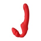 Безремневой страпон Black & Red by Toyfa с вибрацией, красный, 35 см - Фото 3