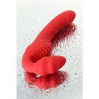 Безремневой страпон Black & Red by Toyfa с вибрацией, красный, 35 см - Фото 9