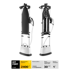 Отпариватель Kitfort КТ-940, напольный, 2400 Вт, 1000 мл, 42 г/мин, шнур 1.5 м, бело-серый - фото 51563512