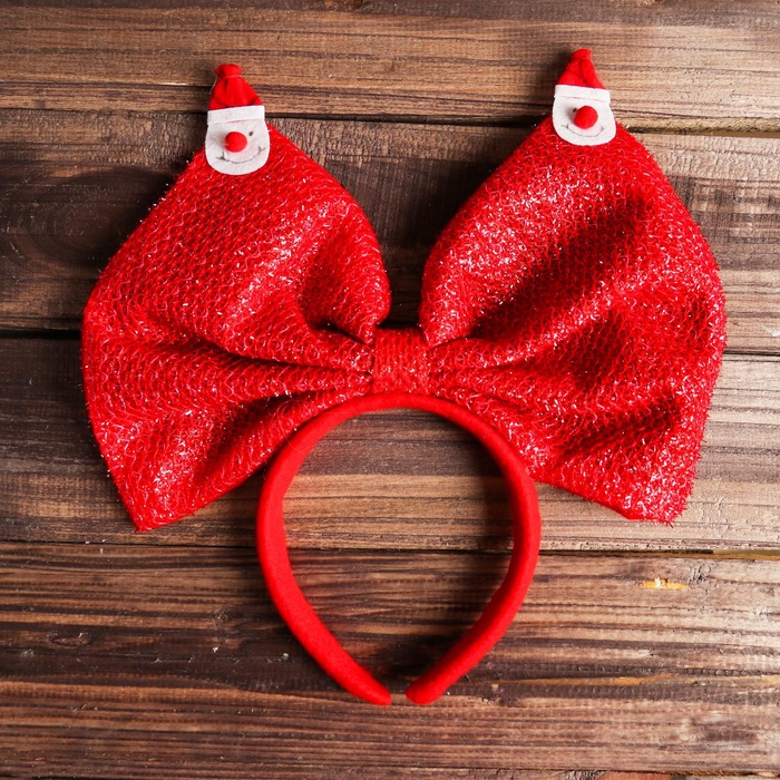 Ободок новогодний карнавальный «Бант» - фото 53670119