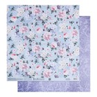 Бумага для скрапбукинга «Нежный букет», 30.5×32 см, 180 г/м² - Фото 2