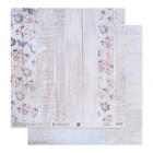 Бумага для скрапбукинга «Розовый шебби», 30,5 х 32 см, 180 г/м² - Фото 2