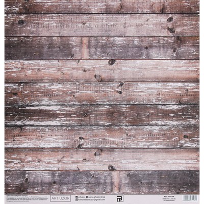 Бумага для скрапбукинга «Деревенский дом», 30.5×32 см, 190 г/м²
