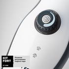 Паровая швабра Kitfort КТ-1008, 1500 Вт, 370 мл, 10 насадок, бело-серый - Фото 5