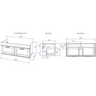 Тумба Ванесса 105 (И) подвесная c раковиной Оскар 105 - Фото 2
