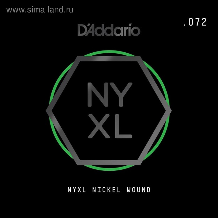 Отдельная струна для электрогитары Elixir NYNW072 NYXL никелированная, 072, D'Addario - Фото 1