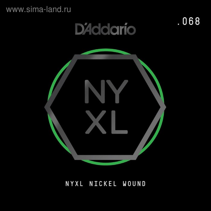 Отдельная струна для электрогитары Elixir NYNW068 NYXL никелированная, 068, D'Addario - Фото 1