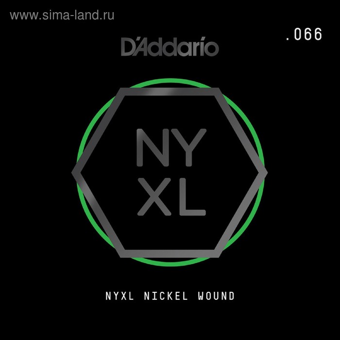 Отдельная струна для электрогитары Elixir NYNW066 NYXL никелированная, 066, D'Addario - Фото 1