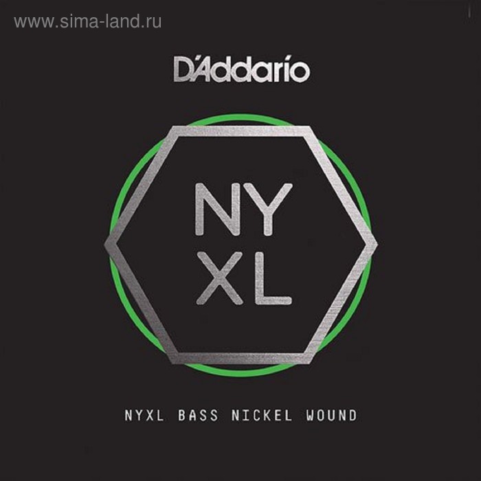 Отдельная струна для бас-гитары D'Addario NYXLB040 NYXL никелированная, 040 - Фото 1