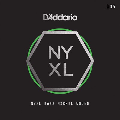 Отдельная струна для бас-гитары D'Addario NYXLB105 NYXL никелированная, 105