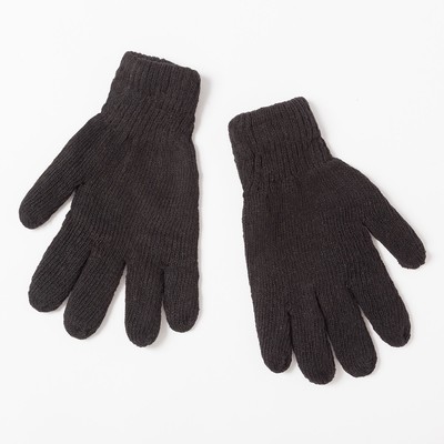 Перчатки двойные мужские Collorista, размер 26, цвет чёрный