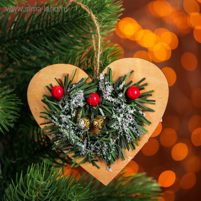 Декоративная подвеска «Хвойное сердце» - Фото 1