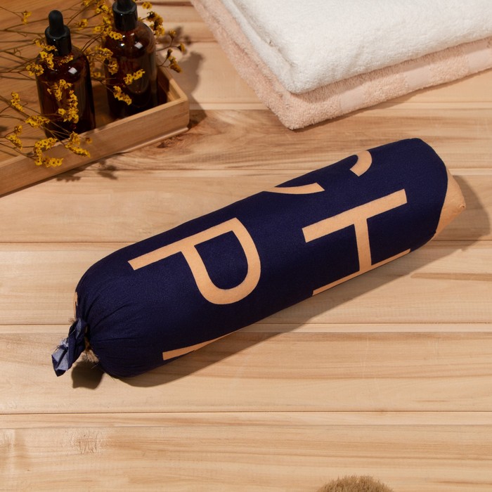 Подушка-валик со стружкой можжевельника, сувенирный, 10×28 см, МИКС - Фото 1