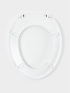 Сиденье для унитаза «Декор. Белый мрамор», 44×36 см, с крышкой, белое 4561557