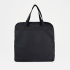 Сумка хозяйственная на молнии, наружный карман, цвет чёрный - фото 24090957