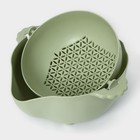 Дуршлаг кухонный с поддоном, 25×11.5 см, нержавеющая сталь, МИКС - Фото 5