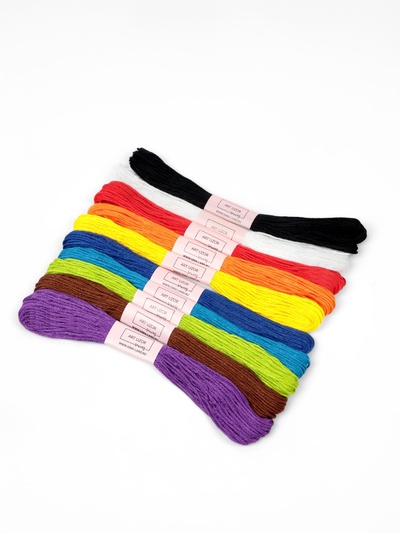 Набор для вышивания крестиком: канва без рисунка 30×20 см, нитки 10 шт, пяльцы d = 18 см, иглы 6 шт, шпульки 10 шт, цвет МИКС