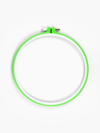 Набор для вышивания крестиком: канва без рисунка 30×20 см, нитки 10 шт, пяльцы d = 18 см, иглы 6 шт, шпульки 10 шт, цвет МИКС