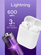 Наушники беспроводные Luazon i9S, TWS, вкладыши, Bluetooth 5.0, 50/600 мАч, белые - Фото 3