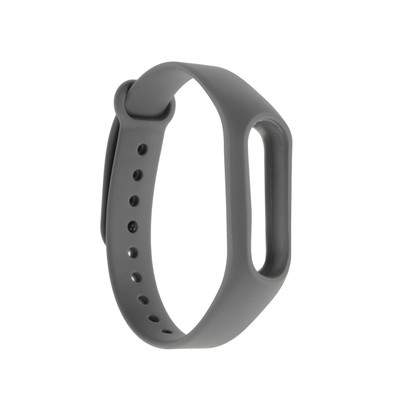 Ремешок для фитнес-браслета Mi Band 2 LuazON, серый
