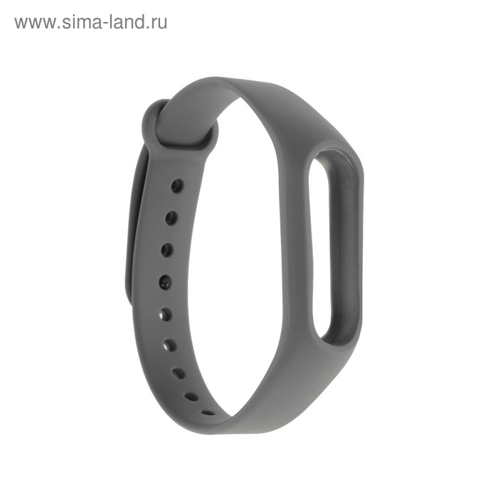 Ремешок для фитнес-браслета Mi Band 2 LuazON, серый - Фото 1