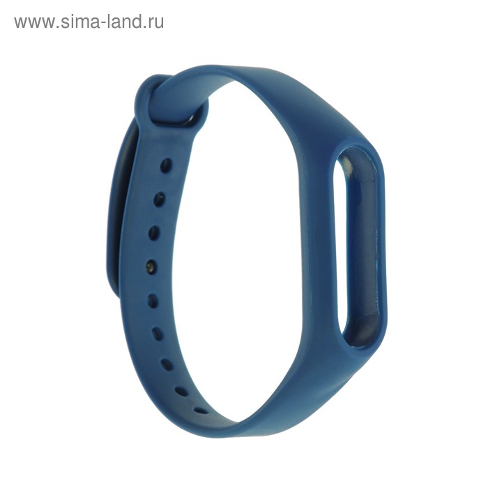Ремешок для фитнес-браслета Mi Band 2 LuazON, темно-синий - Фото 1