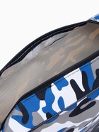 Косметичка на молнии мужская, с ручкой, с принтом, синяя - Фото 3