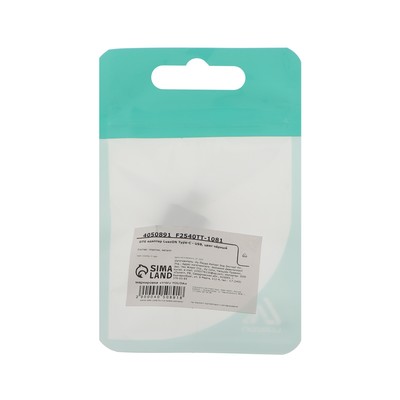 OTG адаптер Luazon, Type-C - USB, чёрный