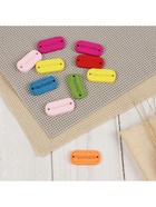 Набор нашивок из дерева Hand made, 2.4×1.2 см, 10 шт., МИКС - Фото 2