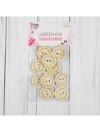 Набор нашивок из дерева Hand made with love, 2.5×2.5 см, 10 шт. - Фото 6