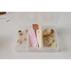 Набор нашивок из дерева Hand made with love, 2.5×2.5 см, 10 шт. - Фото 4