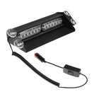 Сигнальный стробоскоп под лобовое стекло 12 LED, 12 В, 9 режимов, красно-синий - Фото 4