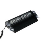Сигнальный стробоскоп под лобовое стекло 12 LED, 12 В, 9 режимов, красно-синий - Фото 6