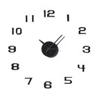 Часы-наклейка, серия: DIY, "Данбери", плавный ход, 1 АА, серебро - фото 2890373