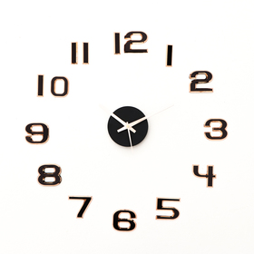Часы-наклейка, серия: DIY, 'Данбери', плавный ход, d-50 см, 1 АА