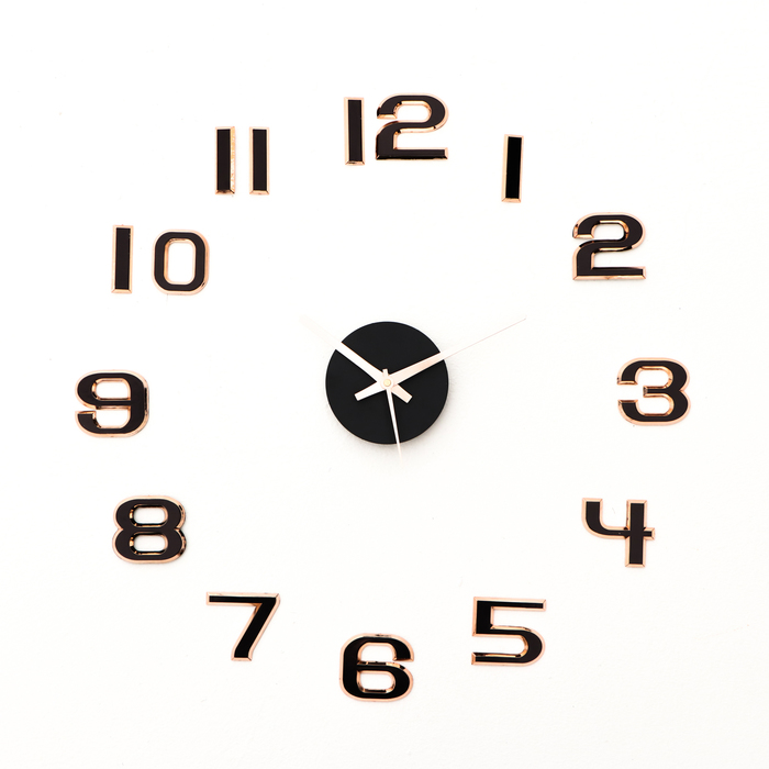 Часы-наклейка, серия: DIY, &quot;Данбери&quot;, плавный ход, d-50 см, 1 АА
