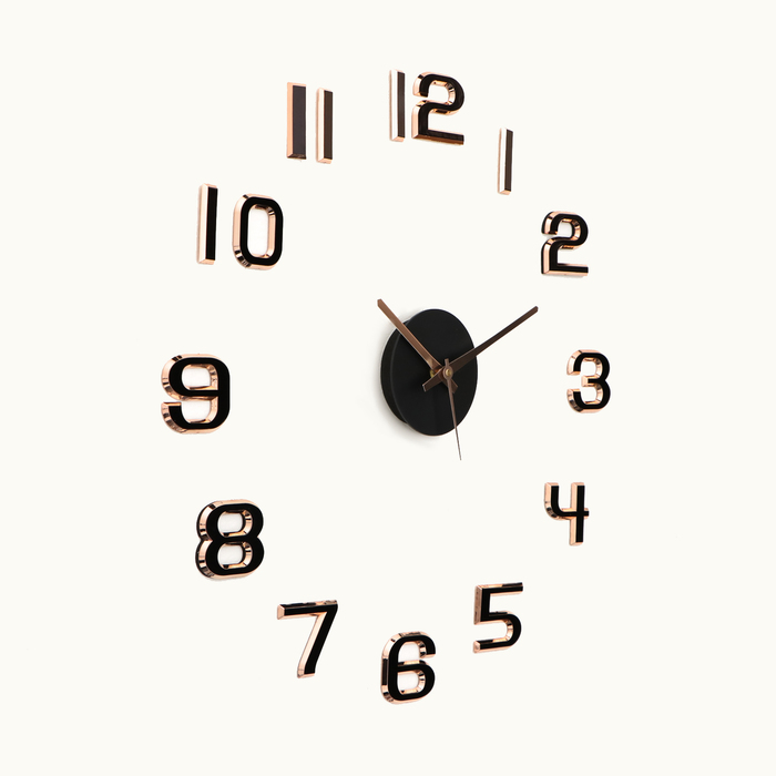 Часы-наклейка, серия: DIY, "Данбери", плавный ход, d-50 см, 1 АА - фото 1896760335