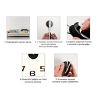 Часы настенные интерьерные, 3d «Данбери», плавный ход, наклейка, большие, d-50 см - Фото 4